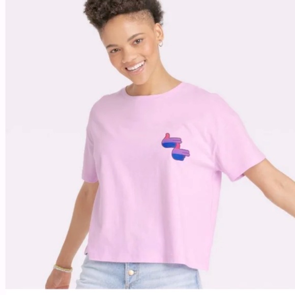 Target Tops - 🔴 4/$15 🌈 Pride Month! Target #takepride lavender short sleeve tee sz S NWT